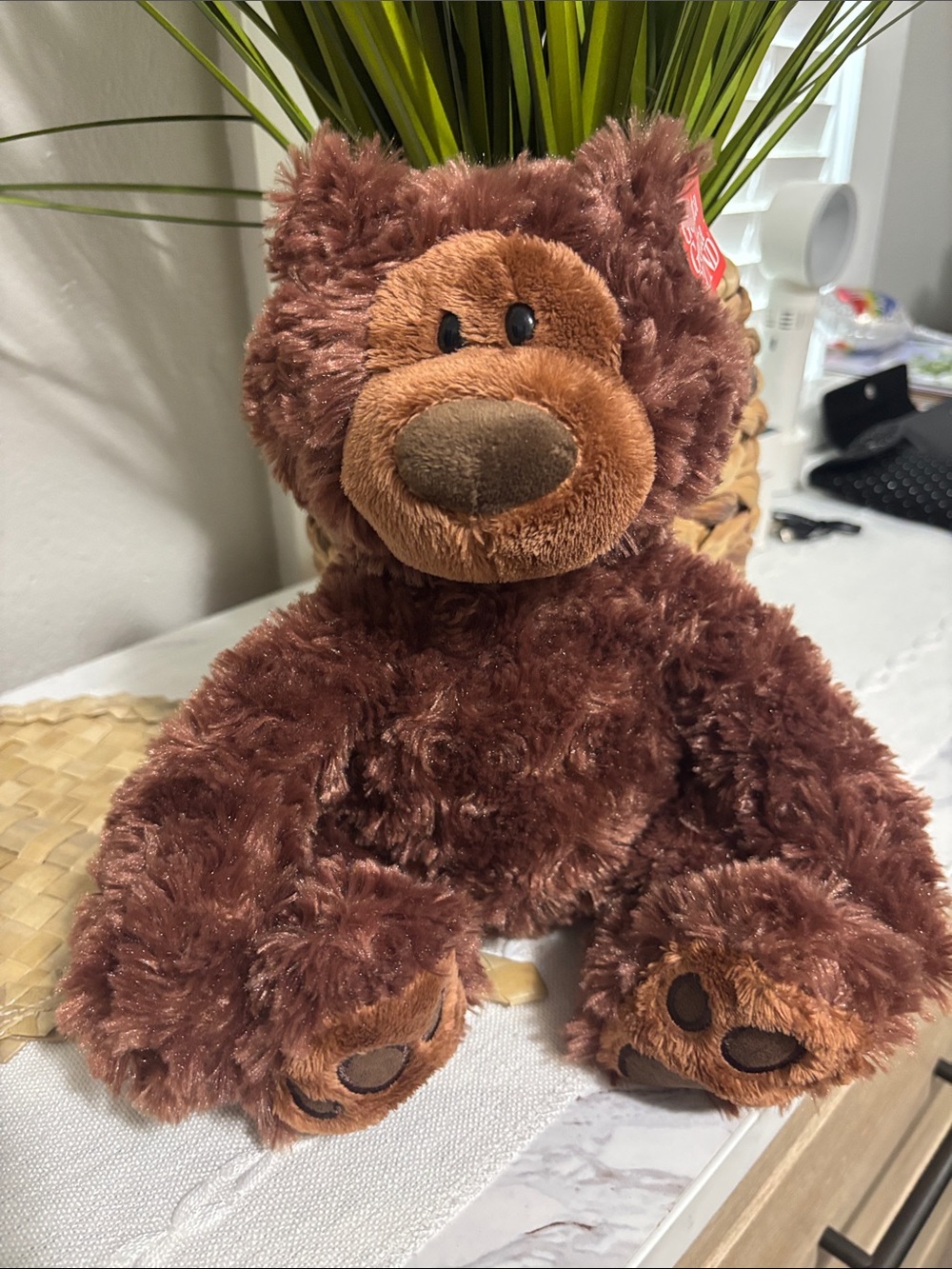 Gund Brown Plush Teddy Bear - Soft Dark Brown & Tan